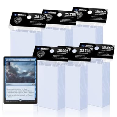 600 Pack Card Sleeves, Perfect Fit Inner Sleeves Ideal for Double-Sleeving, Trading Card Sleeve Compatible with MTG, TCG, Gaming Cards - Image 1