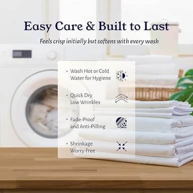 California Design Den California King Fitted Sheet Only, 100% Organic Cotton Percale, Deep Pocket, Lightweight, Snug-Fit, All Around Elastic, 1 Pc Cal King Fitted Sheet - Ivory (Cream Tone) - Image 6