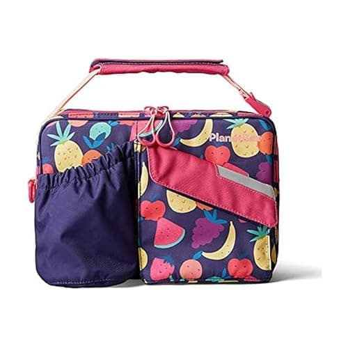 PlanetBox Insulated Lunch Bag Tutti Frutti Edition Carry Bag with Pockets for Water Bottle and Snacks, Durable, Easy to Clean, BPA Free - Image 1