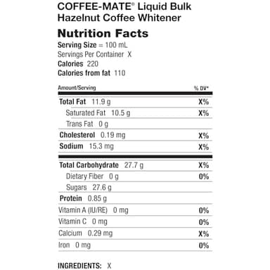 Nestle Coffee mate Coffee Creamer Liquid Bulk Box, Hazelnut, 192 oz - Image 2