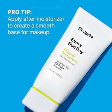 Dr.Jart+ Every Sun Day Mineral Korean Sunscreen SPF 50+ for Face with Zinc Oxide | Korean Skin Care | Travel Size, 1.69 Fl Oz - Image 4