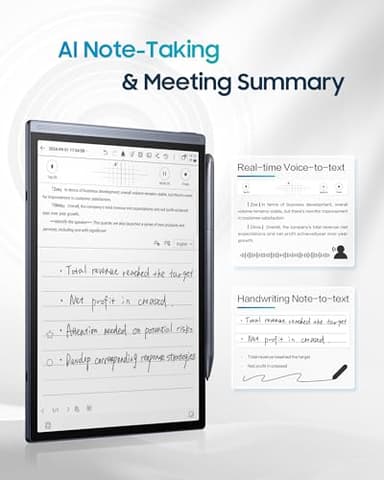 iFLYTEK AINOTE Air 2 Bundle – 8.2" E Ink AI Note-taking Tablet with Stylus, 4096 Pressure Levels, Digital Notebook with Voice-to-Text Transcription, Multi-languages Support, Ideal for Meetings & Study - Image 2