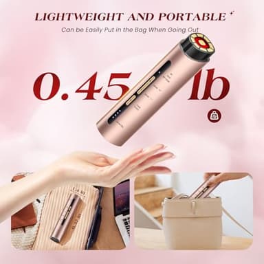 INTEO Microcurrent Facial Device, 3 Modes Red Light Therapy for Face and Neck, Skin Care Facial Massager Perfect Gifts for Women Men(Gold) - Image 8