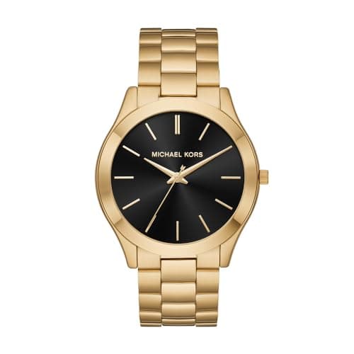 Michael Kors Slim Runway Three-Hand Gold-Tone Stainless Steel Men's Watch (Model: MK8621) - Image 1
