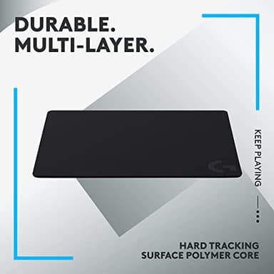 Logitech G440 Hard Gaming Mouse Pad, Optimized for Gaming Sensors, Moderate Surface Friction, Non-Slip Mouse Mat - Black - Image 7