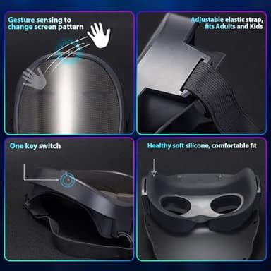 Gootus Face Transforming LED Mask with App Controlled - Halloween Costumes for Kids, Light Up Mask with Gesture Sensing, Boys Toys Gifts for Birthday Costume Christmas - Image 7