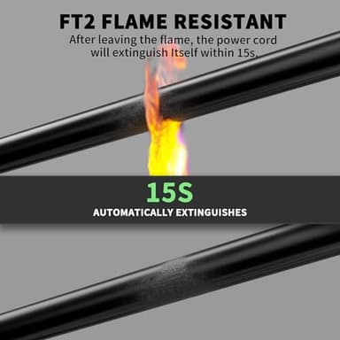 POWGRN 30 Amp to 30 Amp RV Generator Adapter Cord 1FT(12 Inch), NEMA TT-30 Male Plug to NEMA L14-30 Female Plug, 3 Prong Heavy Duty Power Cord, 10 Gauge STW, 30A 125V/250V, Black-Yellow, ETL Listed - Image 5
