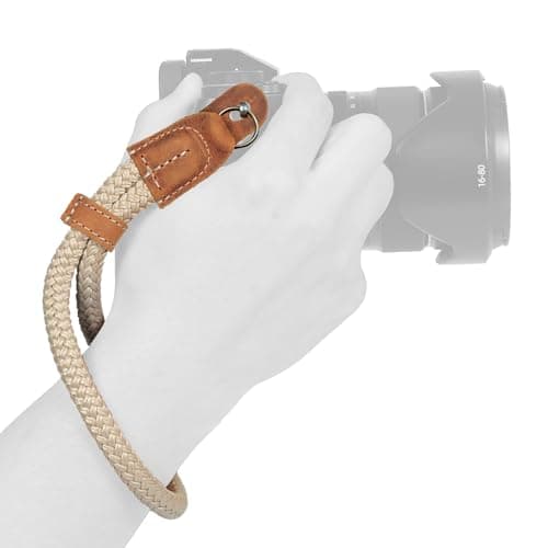 MegaGear SLR, DSLR Camera Cotton Wrist Strap - Camel, Large - 100cm/39inc - Image 1