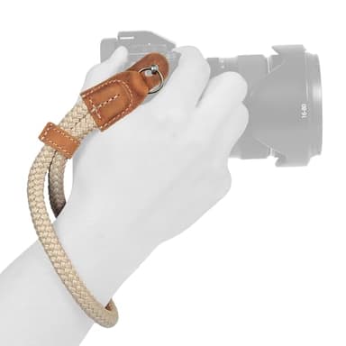 MegaGear SLR, DSLR Camera Cotton Wrist Strap - Camel, Large - 100cm/39inc - Image 1