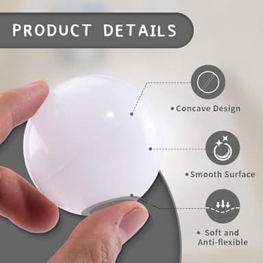 Dekeyoo Ball Pit Balls Pack of 200 - BPA Free, Crush Proof Plastic Balls for Ball Pit, Tent, Playhouse, Children's Toy Balls for Party, Macaron Ocean Balls 2.15 Inch White Clear and Warm Grey - Image 3