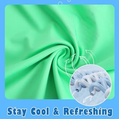 HODOSPORTS Boys UPF 50+ Rash Guard Swim Shirts Short Sleeve Quick Dry UV Protection Sun Shirt Light Green - Image 5