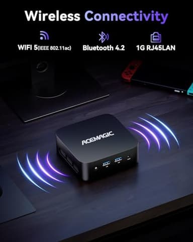 ACEMAGICIAN Vista V1 N97 Mini Pc Computers, 12Th Gen Intel N97(Beat N150/N100, Up to 3.6Ghz), 16GB DDR4 RAM 512GB SSD Mini Computer, UHD 4K HDMI DP, 2.4G/5G WiFi/Bt, Vesa Home/Office Micro Pc - Image 6