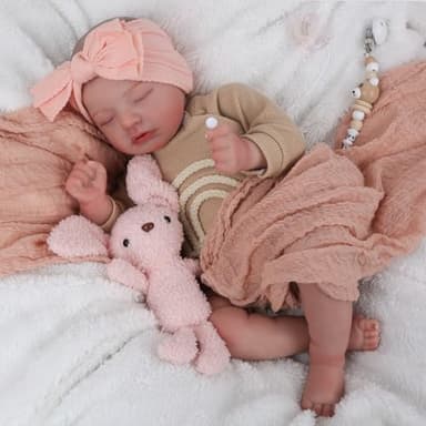 CHAREX Realistic Newborn Baby Dolls - 20 Inch Sleeping Soft Reborn Doll, Handcrafted Weighted Newborn Doll, Toys for Ages 3 and Up - Image 7