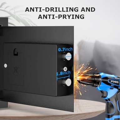 Bonsaii Safe, 0.6 Cubic Safe Box with Electronic Keypad, Removable Shelf, for Valuables Jewelry and Documents in Home, Hotel, or Business, 9.84" x 13.78" x 9.84" Inches, SF002 - Image 5