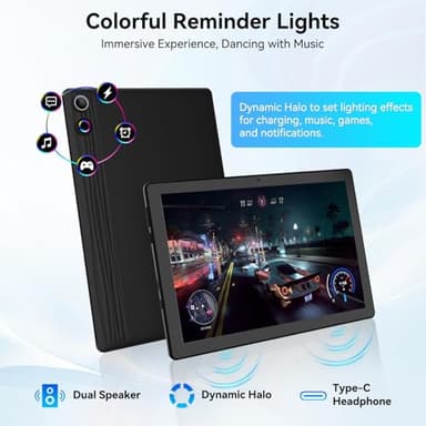 UGRIHACH Tablet, 10.95" Android Tablet, 16GB RAM 128GB ROM 1TB Expansion, Octa-Core, Android 14, 1280x800 FHD Touch Screen, Widevine L1, Dual Camera, WiFi6, BT5.3, 6800mAh Battery - Image 7