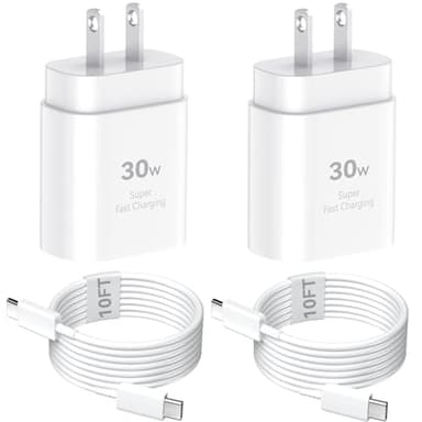 for iPhone 17 Charger Fast Charging, 30W USB C iPhone 17 Pro Max Chargers Block with 10Foot Long Type C Charger Fast Charging Cable Cord for iPhone 17 16 15 Pro/Pro Max/Plus Series/Android Phone - Image 1