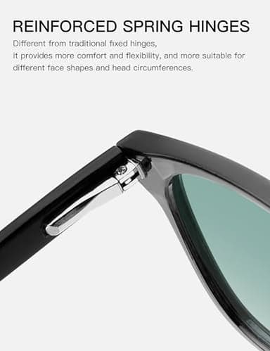 TIJN Blue Light Blocking Glasses for Women Men Clear Frame Square Nerd Eyeglasses Anti Blue Ray Computer Screen Glasses - Image 5