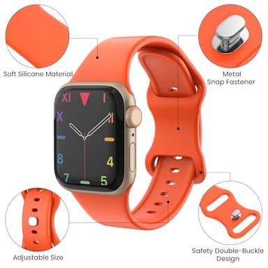 Kounlsyam 18 Pack Bands Compatible with Apple Watch Band 49mm 46mm 45mm 44mm 42mm 41mm 40mm 38mm for Women Men, Sport Silicone Breathable Strap for iWatch Series Ultra 11 10 9 8 SE 7 6 5 4 3 2 1 - Image 3