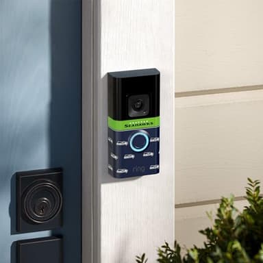 All-New Limited Edition, Official NFL Faceplate for Ring Doorbells - Video Doorbell 3, Video Doorbell 3 Plus, Video Doorbell 4, Battery Doorbell Plus, and Battery Doorbell Pro | Seattle Seahawks - Image 5