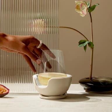 VoChill Stemless Wine Glass Chiller | Keep the Chill In Your Glass | Made in the USA | Separable & Refreezable Chill Cradle | Actively Chills Stemless Glassware | Quartz, Single Stemless - Image 7