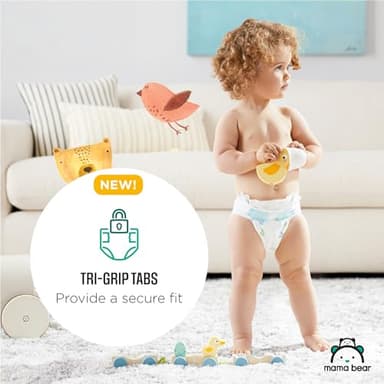 Amazon Brand - Mama Bear Gentle Touch Diapers, Size 4, 148 Count (4 packs of 37) - Image 9