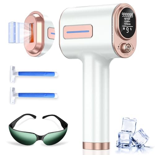 VivaEase Laser Hair Removal, 999,900+ Flashes IPL Hair Removal Device for Women and Men, Ice-Cooling Painless Laser Hair Removal, At-Home Hair Remover for Armpits Back Facial Legs Arms Bikini Line - Image 1