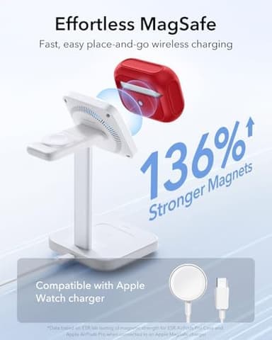ESR for AirPods Pro 2 Case, Compatible with Airpods Pro Case 2nd / 1st Generation (2023/2022/2019), Compatible with MagSafe, Full Drop Protection Cover with Lanyard, Dark Red - Image 6