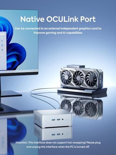 MINISFORUM NAB9 Plus Mini PC Intel Core i9-12900HK(14C/20T), 32GB RAM 1TB SSD, HDMI+DP+USB4(PD) Video Outputs Mini Computers, OCuLink Port, 2X 2.5G LAN Port Intel Iris Xe Graphics Desktop Computer - Image 4