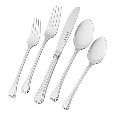 HENCKELS Astley 20-piece Flatware Set, 18/10 Stainless Steel, Silver - Image 1