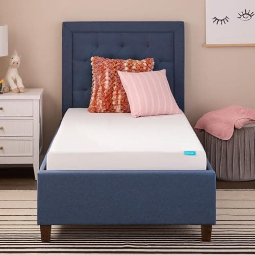 Linenspa 5 Inch Gel Infused Memory Foam Mattress - Twin Size - Firm - Low Profile Bed - Mattress in a Box - Youth or Kids Bed - Guest Bedroom - Pressure Relieving and Breathable - CertiPur Certified - Image 1
