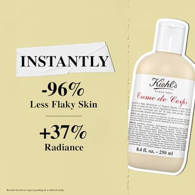 Kiehl's Creme de Corps, Rich, Luscious Body Lotion, with Cocoa Butter and Shea Butter for Fast Absorbing Hydration, Skin Feels Soft and Smooth, Suitable for All Skin Types - 33.8 fl oz /1 Liter Refill - Image 4