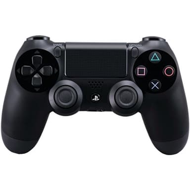 DualShock 4 Wireless Controller for PlayStation 4 - Jet Black (Renewed) - Image 1