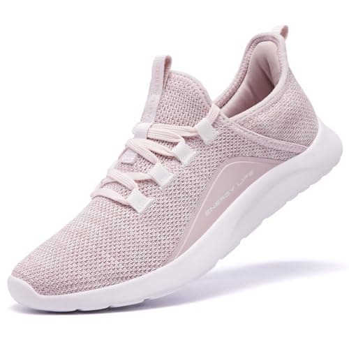 ALEADER Energycloud Running Shoes for Women Slip On Cushion Sneakers for Walking, Nurse, Tennis Shoes Light Pink Size 7.5 US - Image 1
