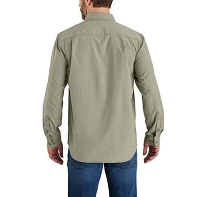 Carhartt Force Relaxed Fit Lightweight Long- Sleeve Shirt Burnt Olive - Image 2