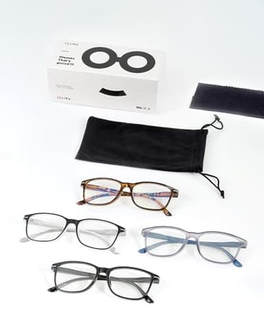 JOLISU 4 Pack Reading Glasses Men Women Spring Hinges Comfortable Glasses for Reading,2.5 - Image 6