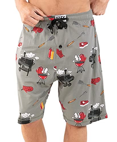Lazy One Pajama Shorts for Men, Men's Pajama Bottoms, Sleepwear, BBQ, Grills, Steak (Grillin', XX-Large) - Image 1