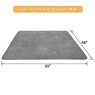 Dog Pee Pad Washable Extra Large, Instant Absorb Thicker Training Pads Non-Slip Pet Playpen Mat, Waterproof Reusable Floor Mat Ideal for Puppy Senior Dog Whelping Incontinence Housebreaking 65x48 Inch - Image 6
