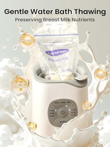 GROWNSY Bottle Warmer, Baby Bottle Warmer Fast for Breastmilk & Formula, Accurate Temperature Control, Milk Warmer for All Bottles with Thaw, Sterilizing, Keep Warm, Heat Food - Image 5