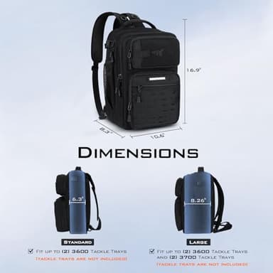 KastKing BlowBak Tactical Sling Tackle Bag-Lightweight Fishing Backpack Storge Fishing Gear and Equipment,Gift for Men - Image 2