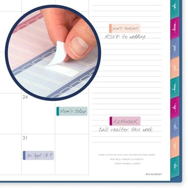 AT-A-GLANCE 2025 Planner, Weekly & Monthly, 8-1/2" x 11", Large, Harmony, Denim (1099-905-20-25) - Image 7