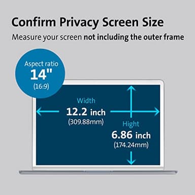 Kensington MagPro™ Magnetic Laptop Privacy Screen 14 inch, Removable 16:9 Laptop Privacy Filter, Anti-Glare, Blue Ray Reduction, Compatible with HP/Dell/Acer/Asus/Samsung/Lenovo (K58352WW) - Image 2