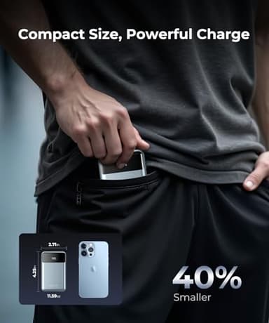 JOYFAR Portable-Charger-Power-Bank Travel Essentials Battery Pack USB C 30000mAh Built in Cable 22.5W Phone Fast Charging Powerbank Compatible with iPhone 16 15 14 13 12 11 iPad Samsung Google Xiaomi - Image 4