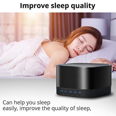 Magicteam White Noise Machine with 20 Non Looping Natural Soothing Sounds Memory Function 32 Levels of Volume Powered by AC or USB and Sleep Sound Timer Therapy for Baby Kids Adults Black - Image 9