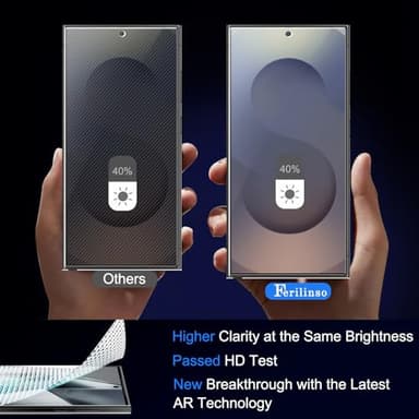 Ferilinso [Auto Dust Install] 3 Pack Privacy Screen Protector for Samsung Galaxy S25 Ultra [Phone Case fit], 3 Tempered Glass Camera Lens Accessories for Samsung S25 Ultra - Image 3