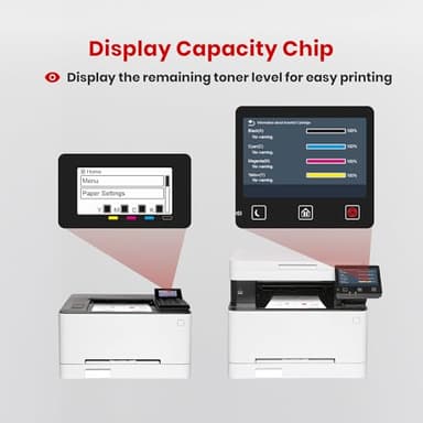 TESSO Compatible Toner Cartridge Replacement for Canon 067 (Black Cyan Magenta Yellow,4-Pack) Work with Canon MF656Cdw MF654Cdw MF650C LBP632Cdw MF653Cdw Printer with Random Packaging - Image 8