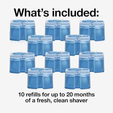 Braun Clean & Renew Refill Cartridges CCR, Replacement Shaver Cleaner Solution for Clean&Charge Cleaning System, Pack of 10 - Image 3