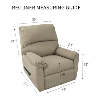 PureFit Reversible Quilted Sofa Cover, Water Resistant Slipcover Furniture Protector, Washable Couch Cover with Non Slip and Elastic Straps for Kids, Dogs, Pets (Small Recliner, Gray/Light Gray) - Image 6