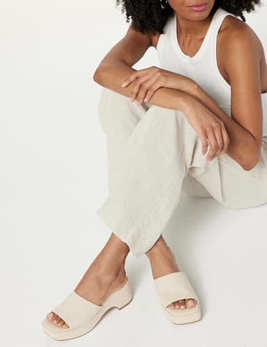 The Drop Women's Bertina Platform Slide, Linen, 7.5 Cream - Image 5
