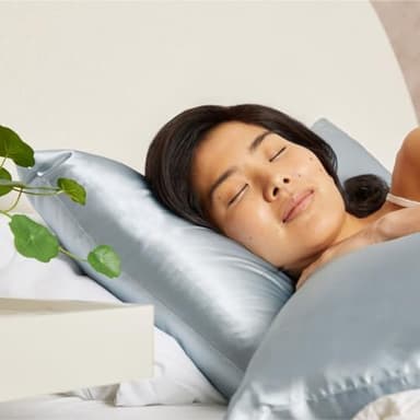 Kitsch Satin Pillowcase with Zipper for Hair & Skin, Softer Than Silk Pillow Cases Queen, Wrinkle-Free, Smooth and Cooling Satin Pillow Covers, Standard Size 19"x26", Haze Blue - Image 6