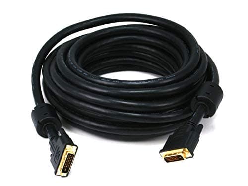 Monoprice 35ft 24AWG CL2 Dual Link DVI-D Cable - Black - Image 1